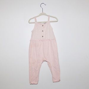 Zara Baby Pink Overall sz 9-12 mos.
